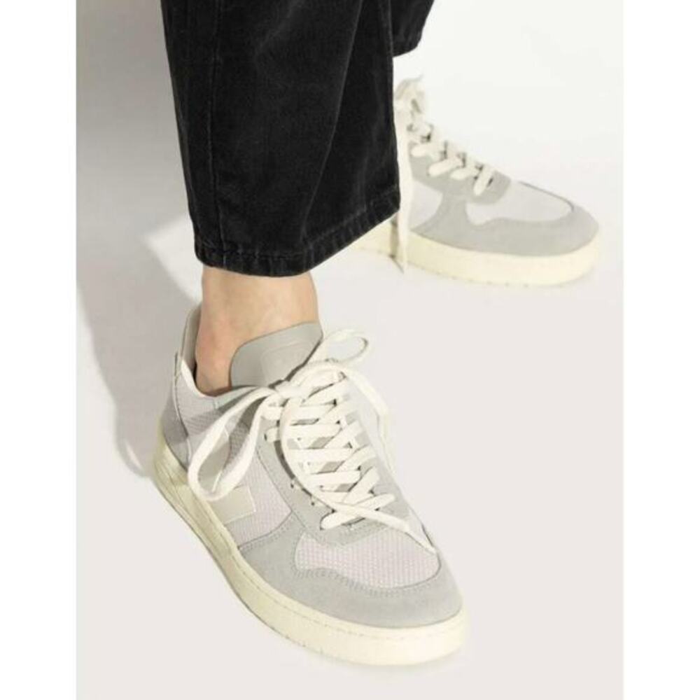 Veja white suede V-10 sneakers